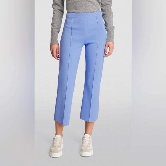 Theory Pants & Jumpsuits Nwt Theory Cropped Crepe Knit Cornflower